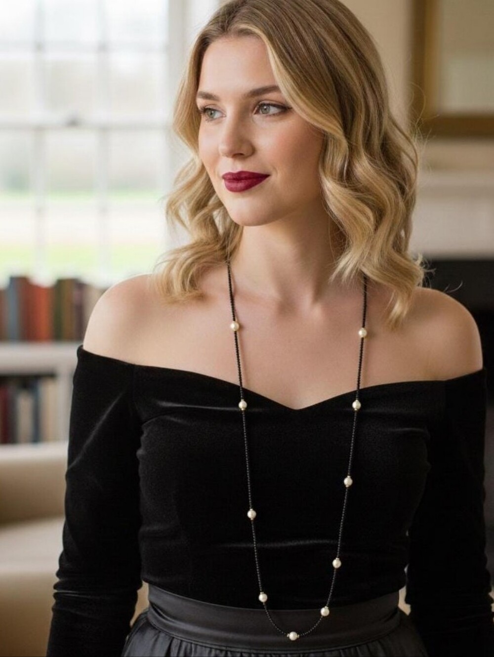 Freshwater Pearl & Stone Necklace